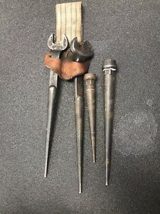 Two Klein Spud Wrench’s And Two Bull Pins - (3212-h, 3213-h, 3255, 3256)