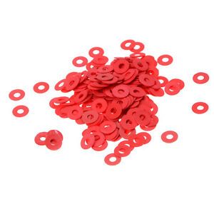 100pcs 3mm Red Motherboard Screw Insulating Fiber Washers Hot Sale FBSHYJSGFFCA