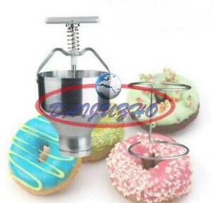 1PCS Manual Home Donut Depositor Dropper Plunger Dough Batter Dispenser Hopper