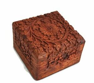 Jewelry Box Novelty Item, Unique Artisan Traditional Hand Carved Pack 1