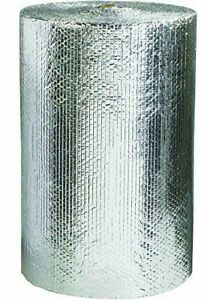 Foil Metalized 3/16&#034; Thick 48&#034;  Wide 100&#039; Bubble Cushion Light Thermal Barrier