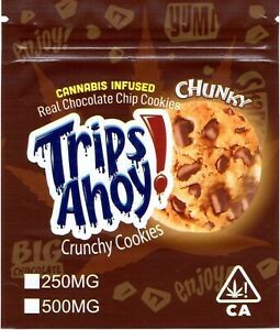 Ahoy Cookies Brown Package For Infused Edible Products FREE SHIPPING(Lot Of 25)