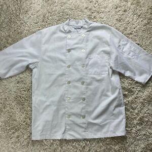 Chef Works Men&#039;s Large White Short Sleeve Executive Chef Coat