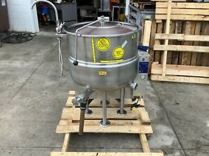 Kettle Jacketed Steam 40 Gallon Cleveland KGL-40 NAT GAS. 115V Tested