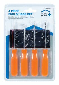 Home Plus DRD0307 Non-Rolling Handle Design Hook and Pick Set (Pack of 12)