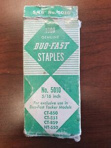 Duo-Fast Staples Very Vintage 1000 No. 5010 5/16&#034; NOT A FULL BOX