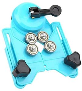 Tile Punch Locator Glass Marble Punch Holder Rubber Suction Cup Fixer Adjustable