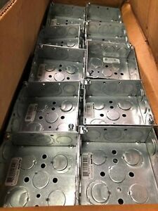 Thomas &amp; Betts Steel City 521511234EW Galvanized Steel Outlet Boxes Case of 50
