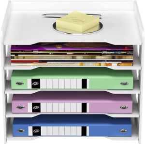 Natwind Office Paper Organizer for Desk Desktop Organizer File Holder Office &amp;