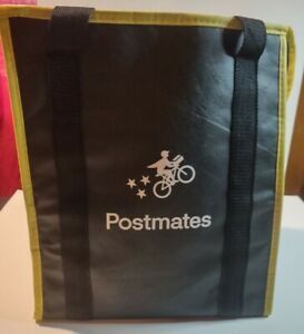 Postmates Delivery Bag Food Carrier Cooler / Heat Insulated Travel Black Yellow