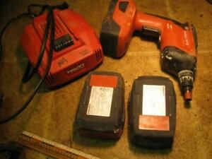 Hilti SD4500A22 Drywall Screwgun with 3 Batteries and Charger