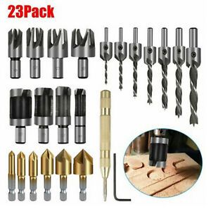 1Set Woodworking Drilling Or Chamfer Tool for Woodworking Drilling Cutting