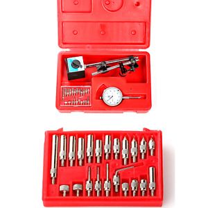Dial Indicator Kit with Magnetic Base &amp; 22 pc.Pointer for setting Table Saw b...