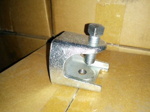 25 pc malleable iron 2-1/2&#034; universal beam clamps 1/2&#034;-13 tap 1&#034; jaw 600 lb load for sale