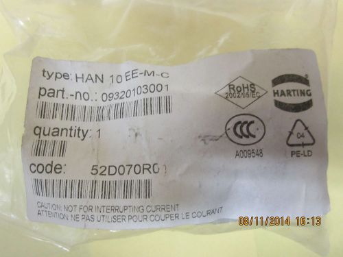 Harting han 10 ee-m-c; 10 pos insert male crimp for sale