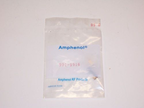 Amphenol 901-9916 RF/Coaxial 50 Ohm Solder Crimp SMA Plug Connector Quantity 2