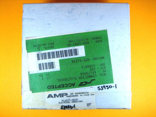 Amp -  53950-1 -  Plasti-Grip Electrical Connectors, 100pcs, Ring 4 AWG