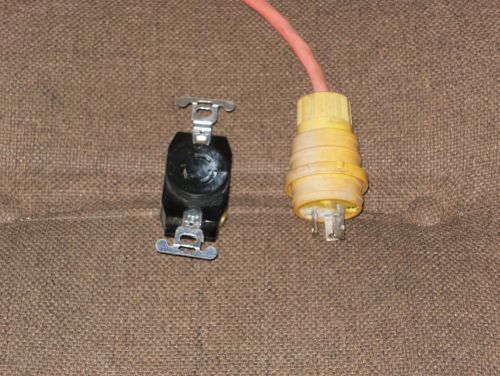 Lock Plug and Outlet Receptacle Style Locking Connector Plug