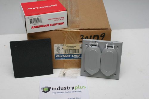 Lot 10 American Electric 2 Gang Outlet Cover w/Gasket WR281-C wr281c thomas bett