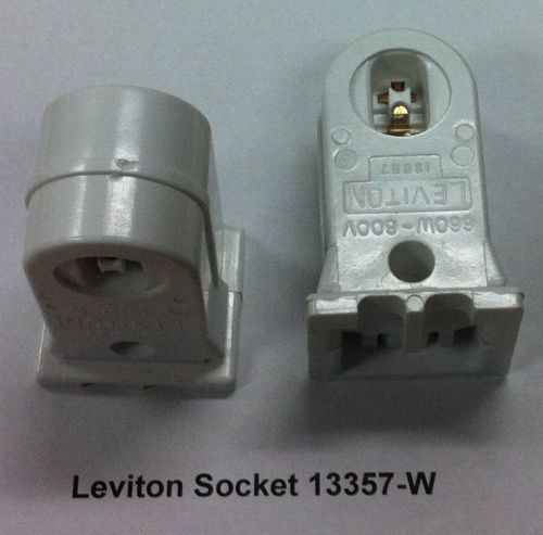 Leviton High Output Sockets 1ea of 13557-W, 1ea of 13556-W Set Pair New