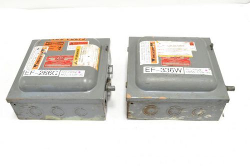 LOT 2 ARROW-HART 27209 30A AMP SAFETY DISCONNECT SWITCH 3P 600V-AC B250763