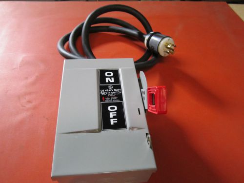 Ge- dissconnect switch-cat # th4321,model-10-comes with 80&#034; long 600v-cable for sale