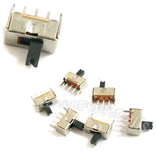 50 pcs 2 position spdt vertical slide switch small mini size on-off 3 pin pcb for sale