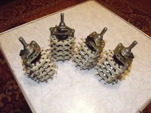 4 X Russian CERAMIC ROTARY Switch. 16 pole 2 positions