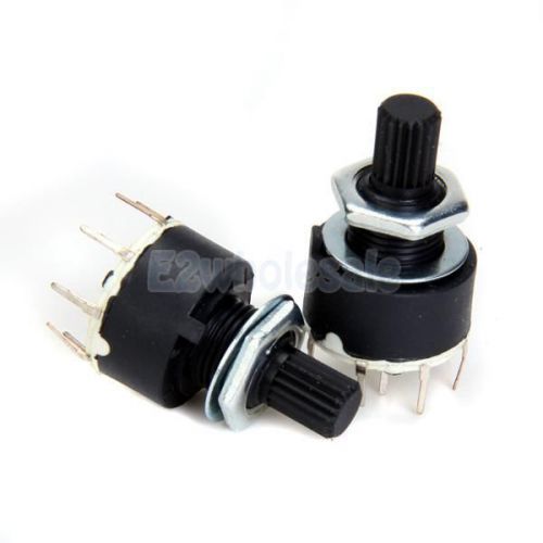 20x rotary band switches dc60v 0.3a 100-500ohm 2p4t 10 pins 2-pole 4 position for sale