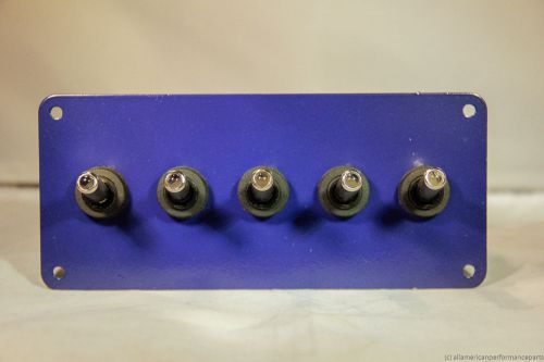 LED toggle switches - WHITE - w/  BLUE panel