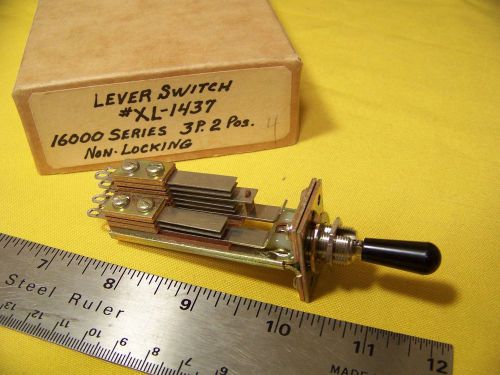 Lever switch 2 position non-locking 16000 series 3p switchcraft  mpn xl-1437 for sale