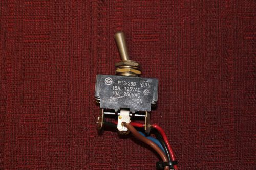 Jameco R13-28B-01 Toggle Switch (on-on) Double Pole Double Throw Used