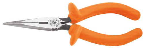 Klein d203-6-ins insulated standard long nose pliers - 6&#034; side cutting for sale