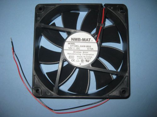 NMB-MAT Technologies 4710KL-04W-B50-E00 Axial Fan 119x25.5MM 12Vdc .72A New