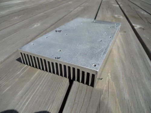 Aluminum heat sink 10 1/2&#034; x 5 3/4&#034; x 1 1/4&#034; for sale