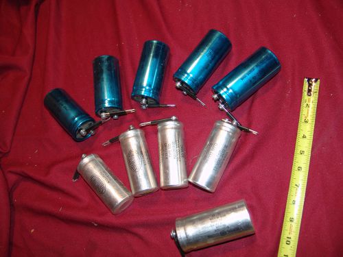 9 capacitors malory sangamo ge 17000 27000 mfd 30 10 150 vdc 1900 uf type cgs for sale