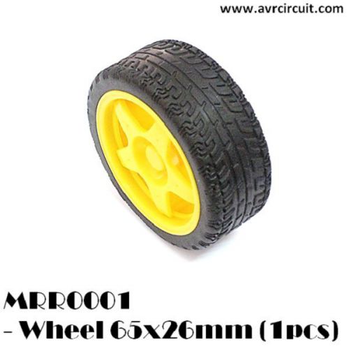 MRR001 - Wheel 65x26mm ! Perfect for smart car (line tracer, remote car &amp; etc)