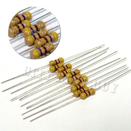 100 pcs carbon film resistor 470r ohm ohms 1/4w 0.25w watt +/-5% ±5% for 12v led for sale
