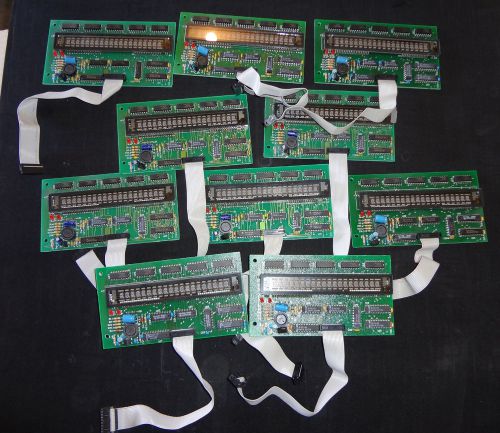 10 each for one bid vfd alphanumeric 1 line by 20 character display pcbs for sale