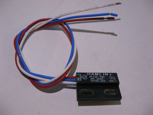 Qty 1 Hamlin Magnetic Switch Sensor 59135-030 120VAC 3W Max - NOS