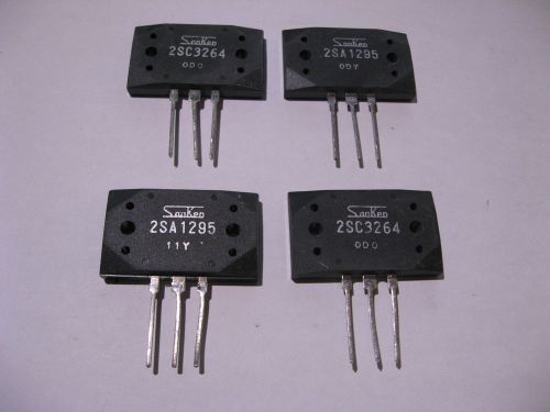 Qty 2 Pairs of SanKen 2SC3264 and 2SA1295 Audio Power Transistors 17A 230V 200W