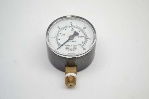 Wika 0-30in-h2o 2-1/2 in 1/4 in npt pressure gauge b402261 for sale
