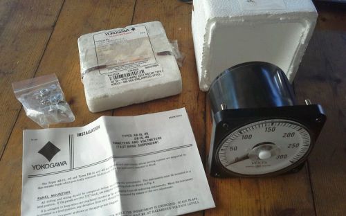 GE 50 Yokogawa 103011RXRX7LUK/P Volt Panel Meter 0-300 Volt DC  NOS NIB