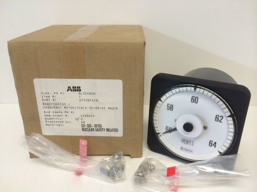 NOS! IN BOX! ABB COMPTON  FREQUENCY METER 56-64 HZ 078-41LJ-PNAO-AO S7550140