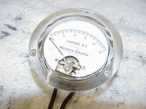 vintage, WESTERN ELECTRIC AMP METER , SIMPSON ,  GREAT SHAPE !!