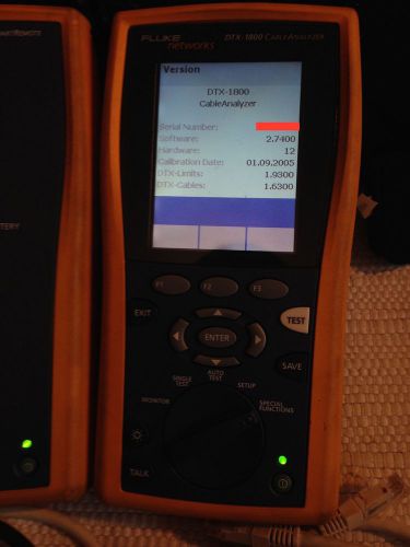 Fluke networks dtx 1800 cable analizer / tester for sale