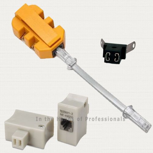 Fluke 10210101 4c adapter w/k-plug+siemon testar-2+suttle se-284-1 3pc adapters for sale