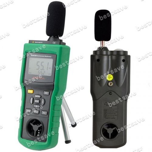 Mastech ms6300 digital sound humidity/light air flow anemometer temp meter b0293 for sale