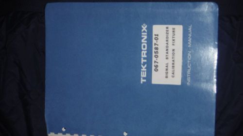 tektronix 067-0587-01 signal standardizer calibration fixture inst. manual
