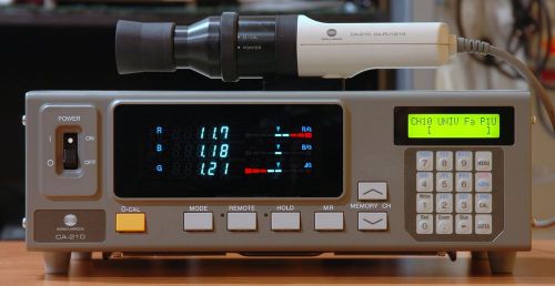 Konica minolta ca-210 color analyzer with ca-pu12 measuring probe for sale